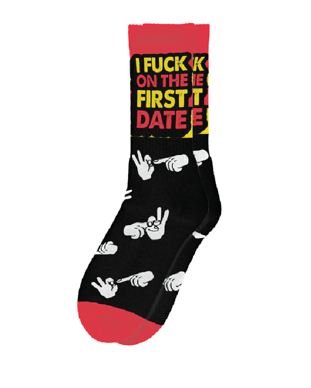 I F*ck On The First Date Socks