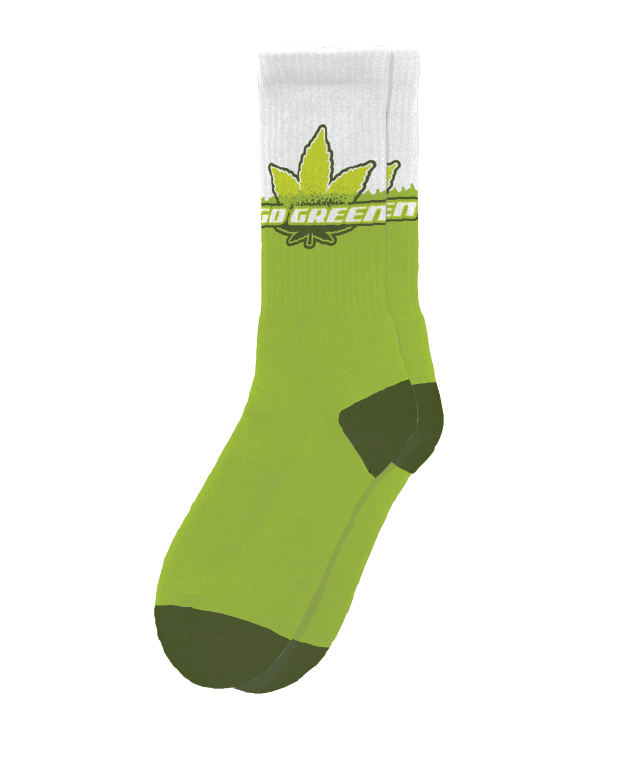 Go Green Marijuana Socks