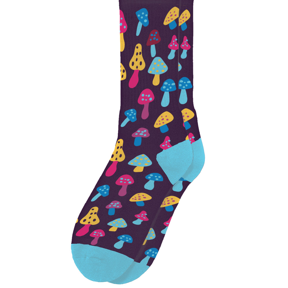 Colorful Shroom Patterned Socks