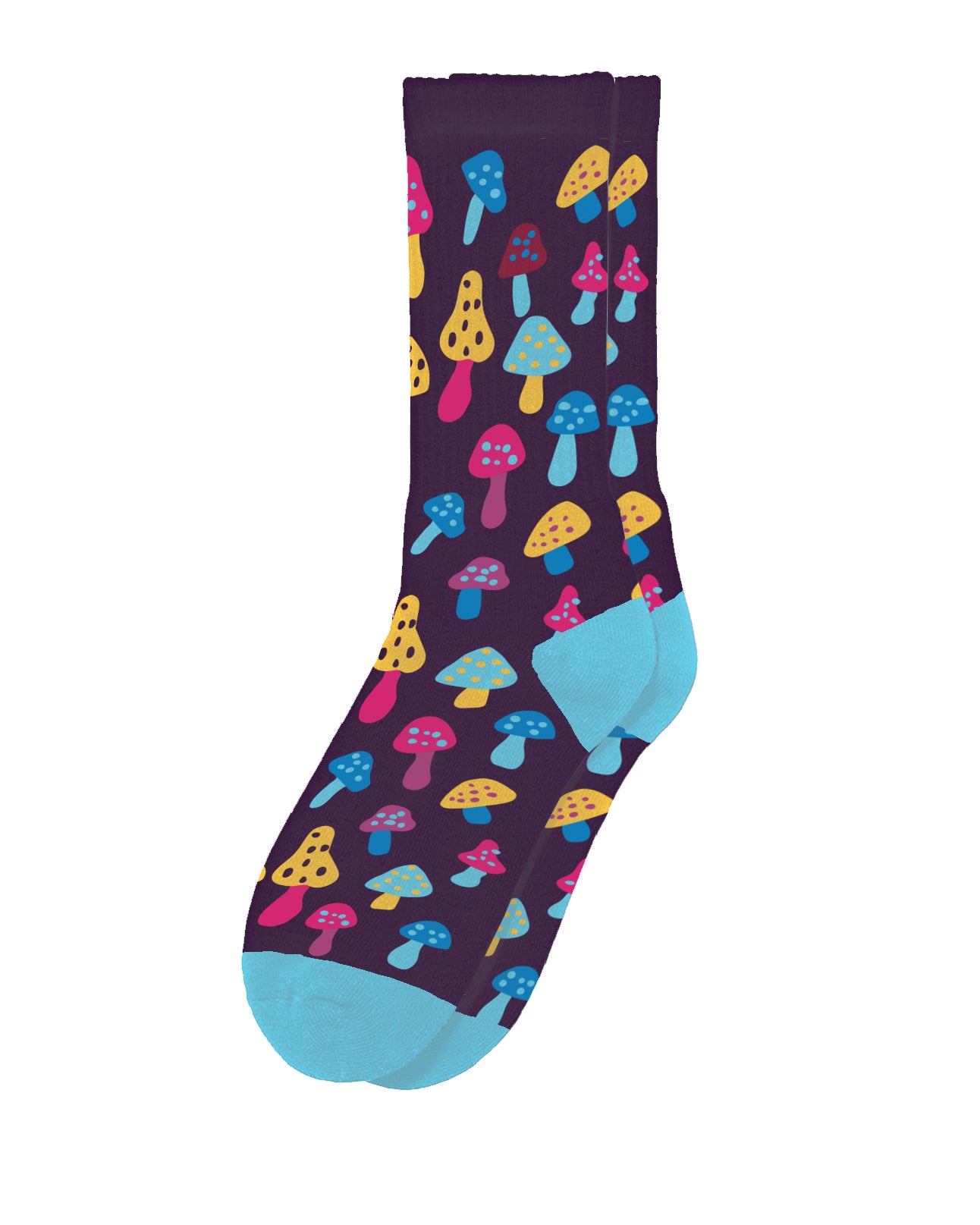 Colorful Shroom Patterned Socks