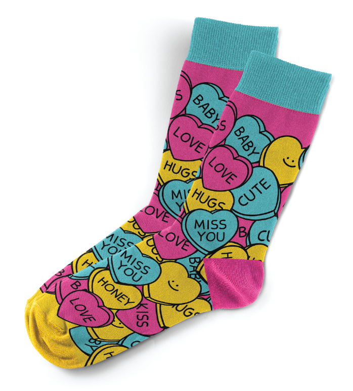 Cute Hearts Socks