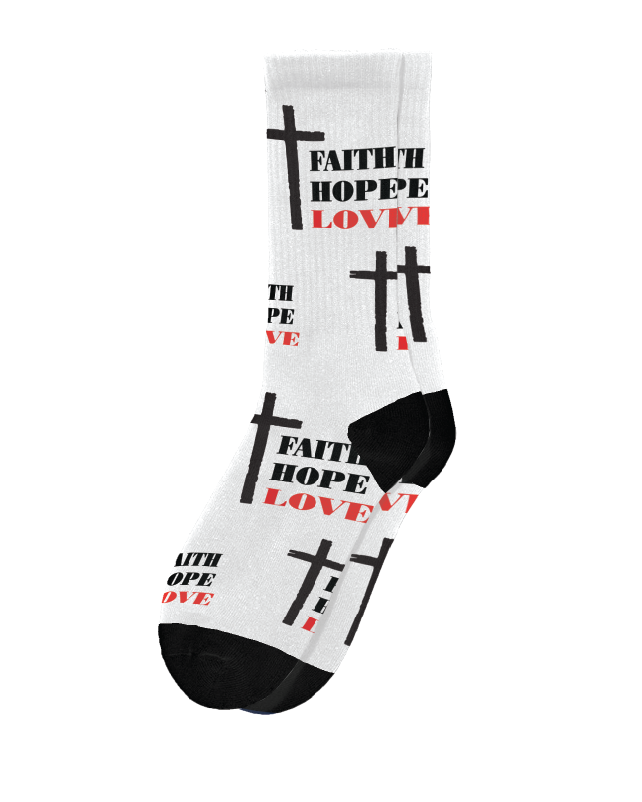 Faith Hope Love Socks