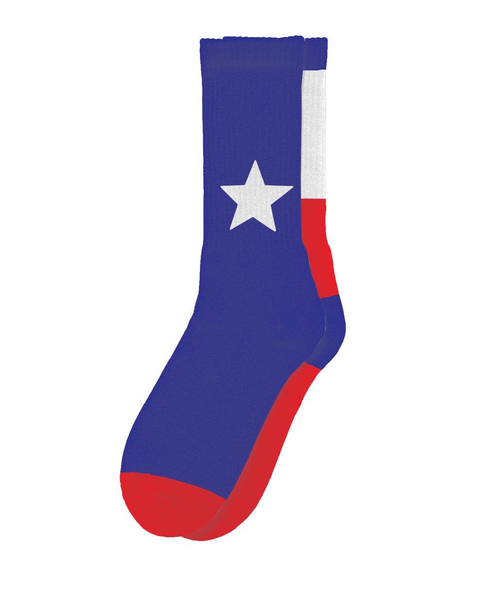 Texas Flag Star Socks