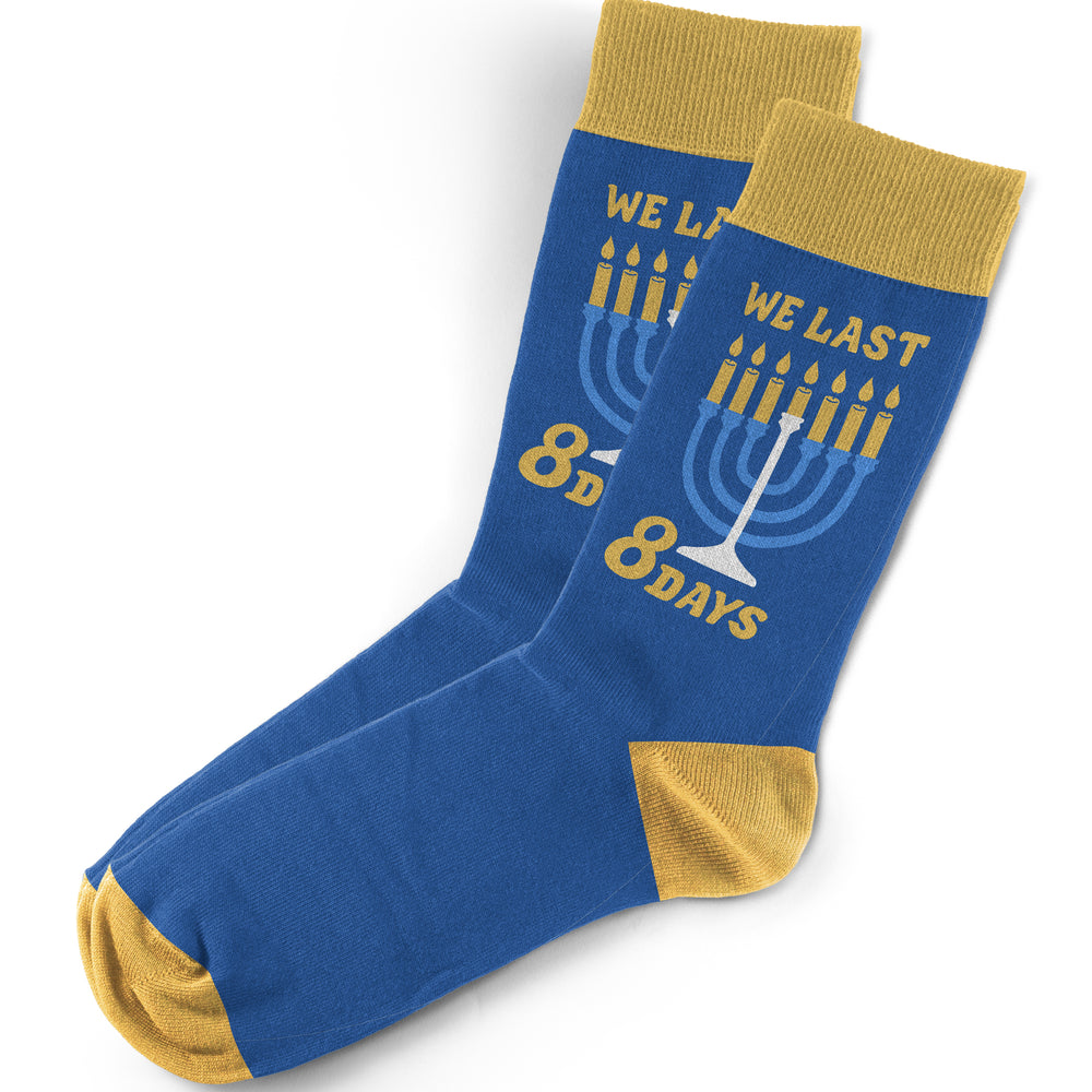 We Last Eight Days Hanukkah Socks