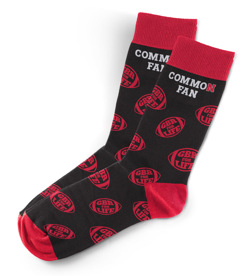 Common Fan Black Socks