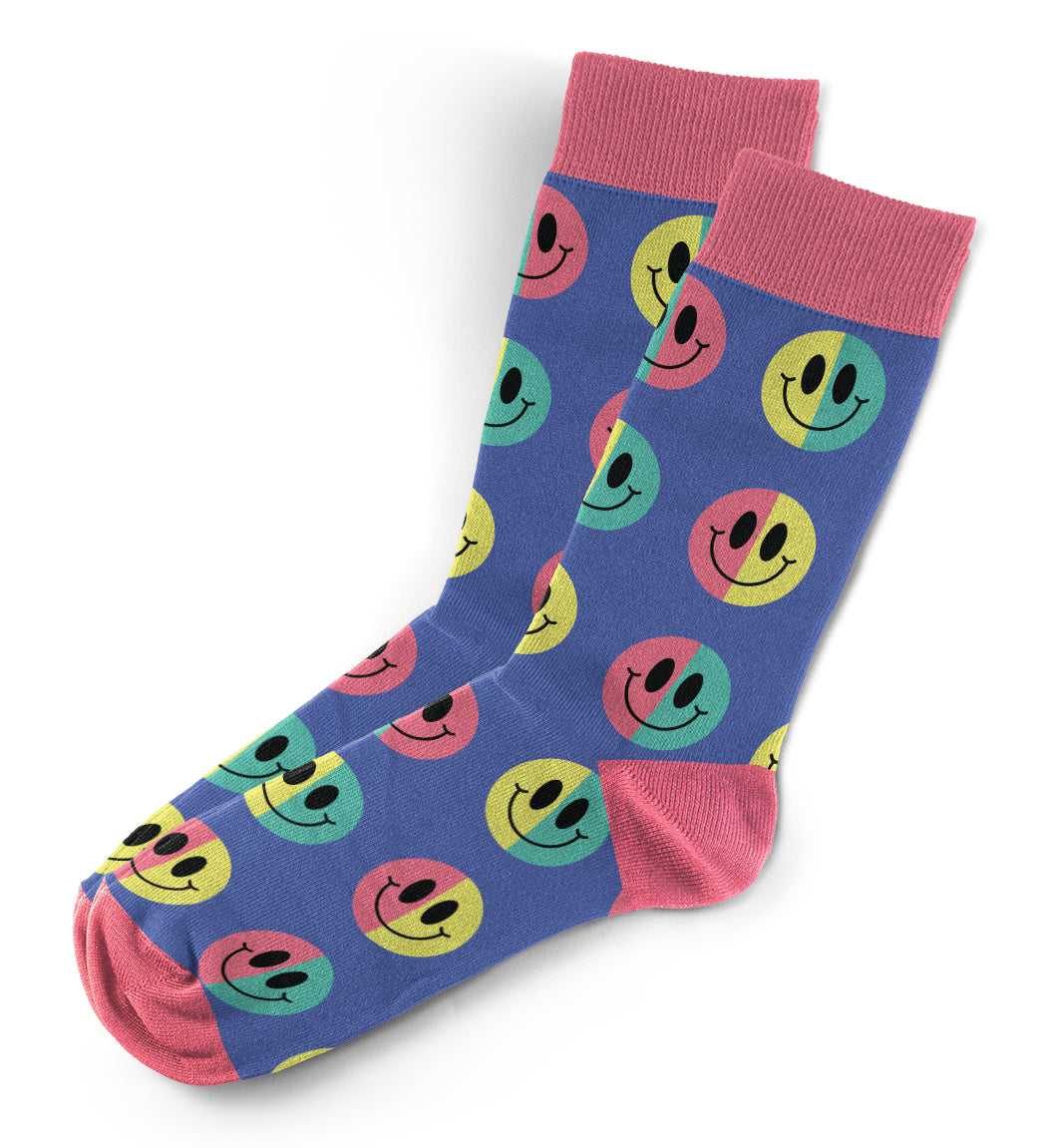 Two Faced Smiley Socks