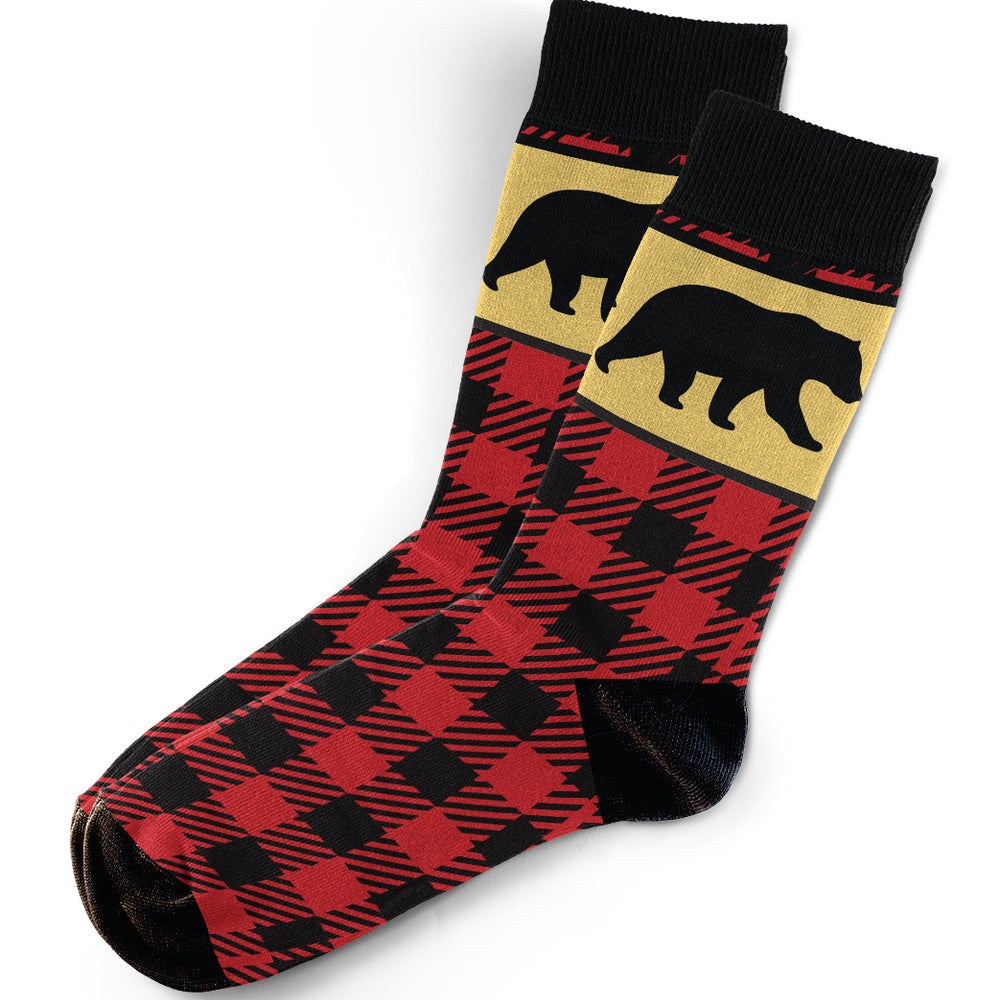 Bear Plaid Socks