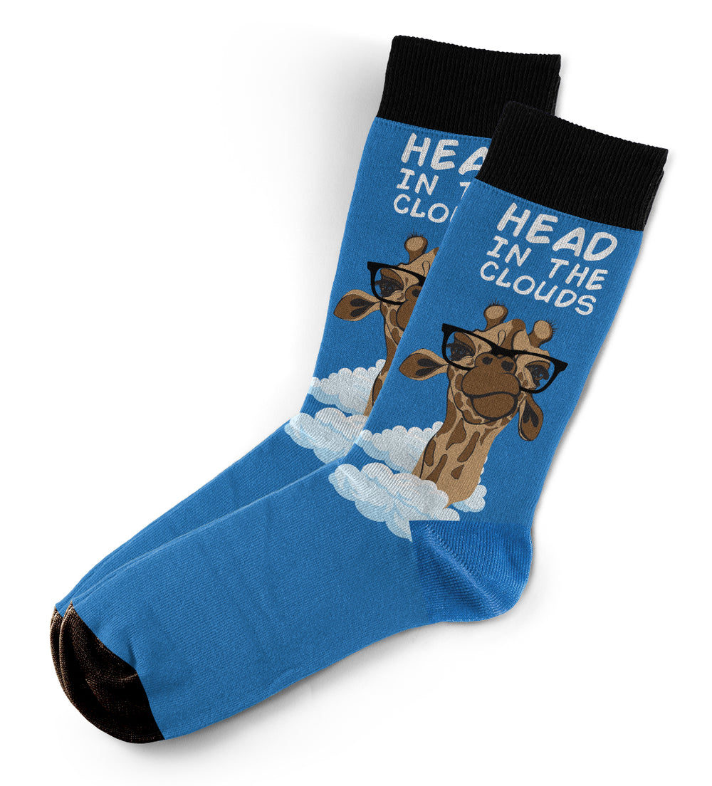 Head In Clouds Giraffe Socks