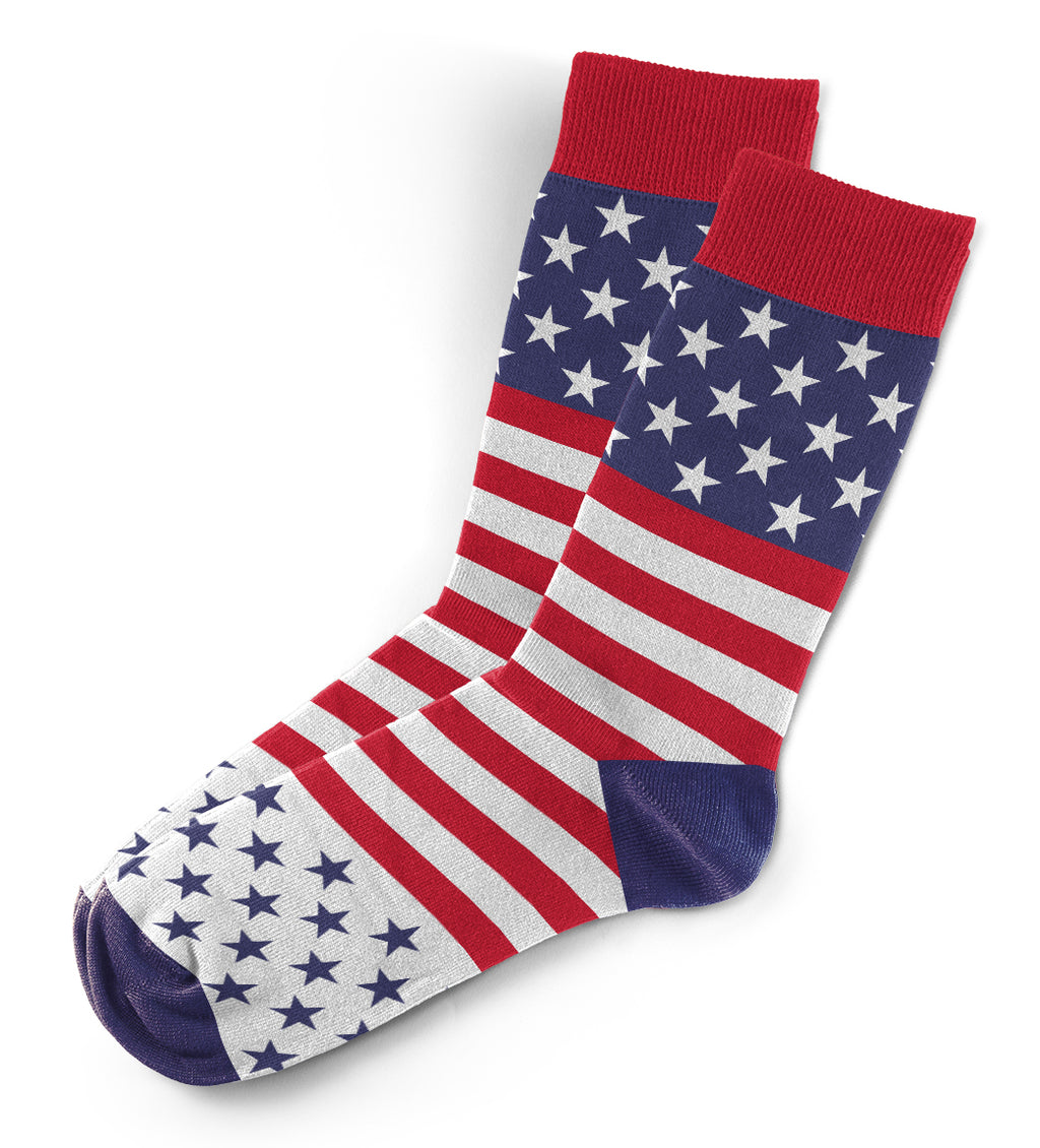 USA Rebel of Society Socks (In one color of Black & Sizes: M-XL)